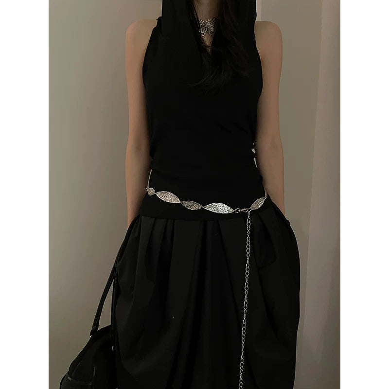 Bohemian Metal Butterfly Ethnic Style Vintage Waist Chain Women's Accessories Dress Sub Premium Y2k Fine Belt
