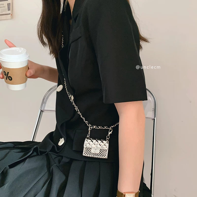 Xiaochane waist chain women's crossbody metal chain waist bag decorative belt dress suit strap accessory summer