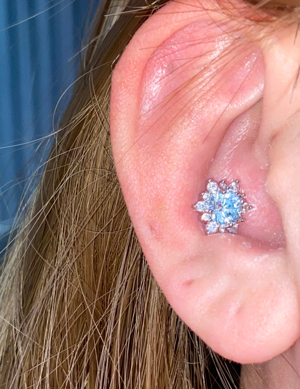 Multicolor Sunburst Helix Earrings