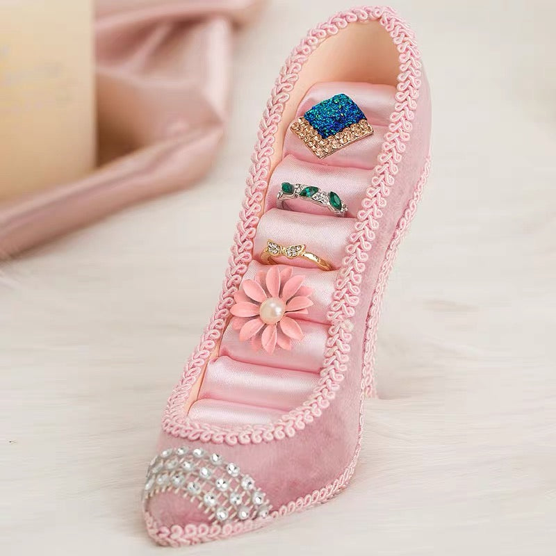 Pink Fairy Heels Ring Holder
