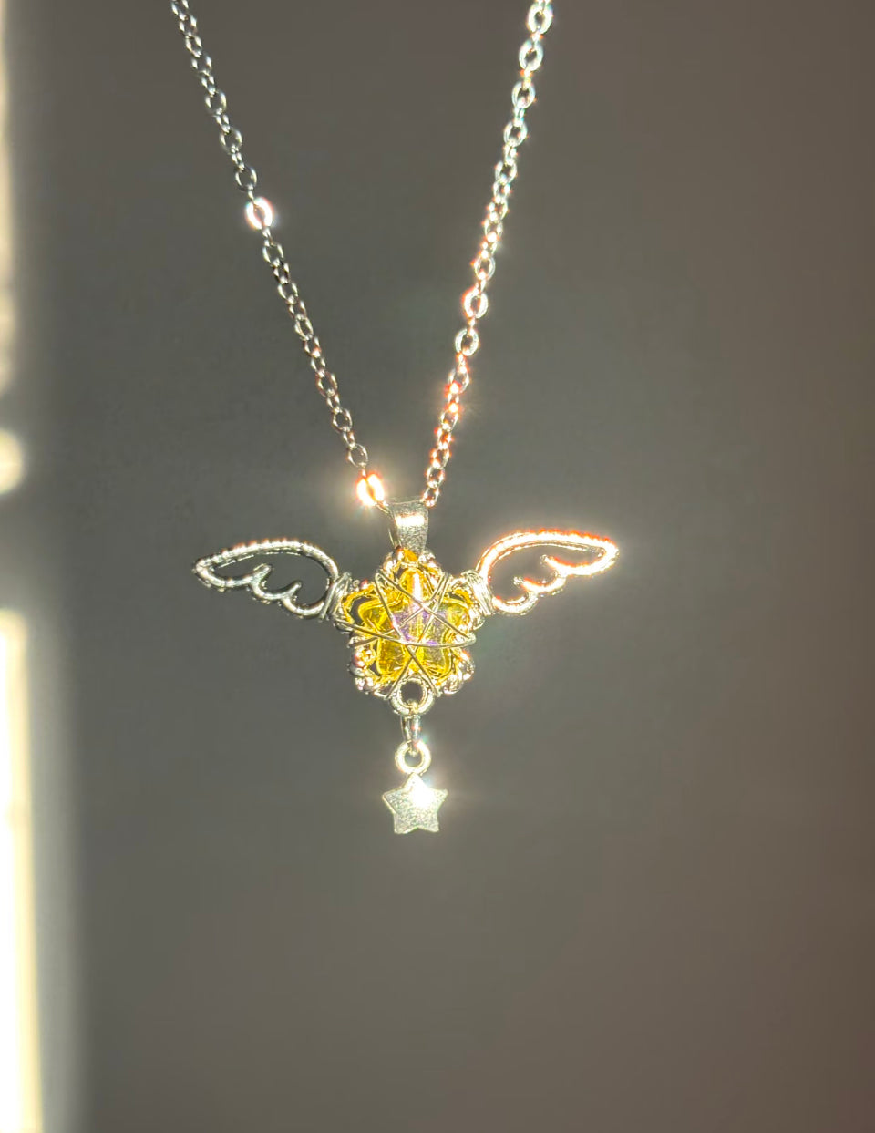 Angel Wing Star Necklace
