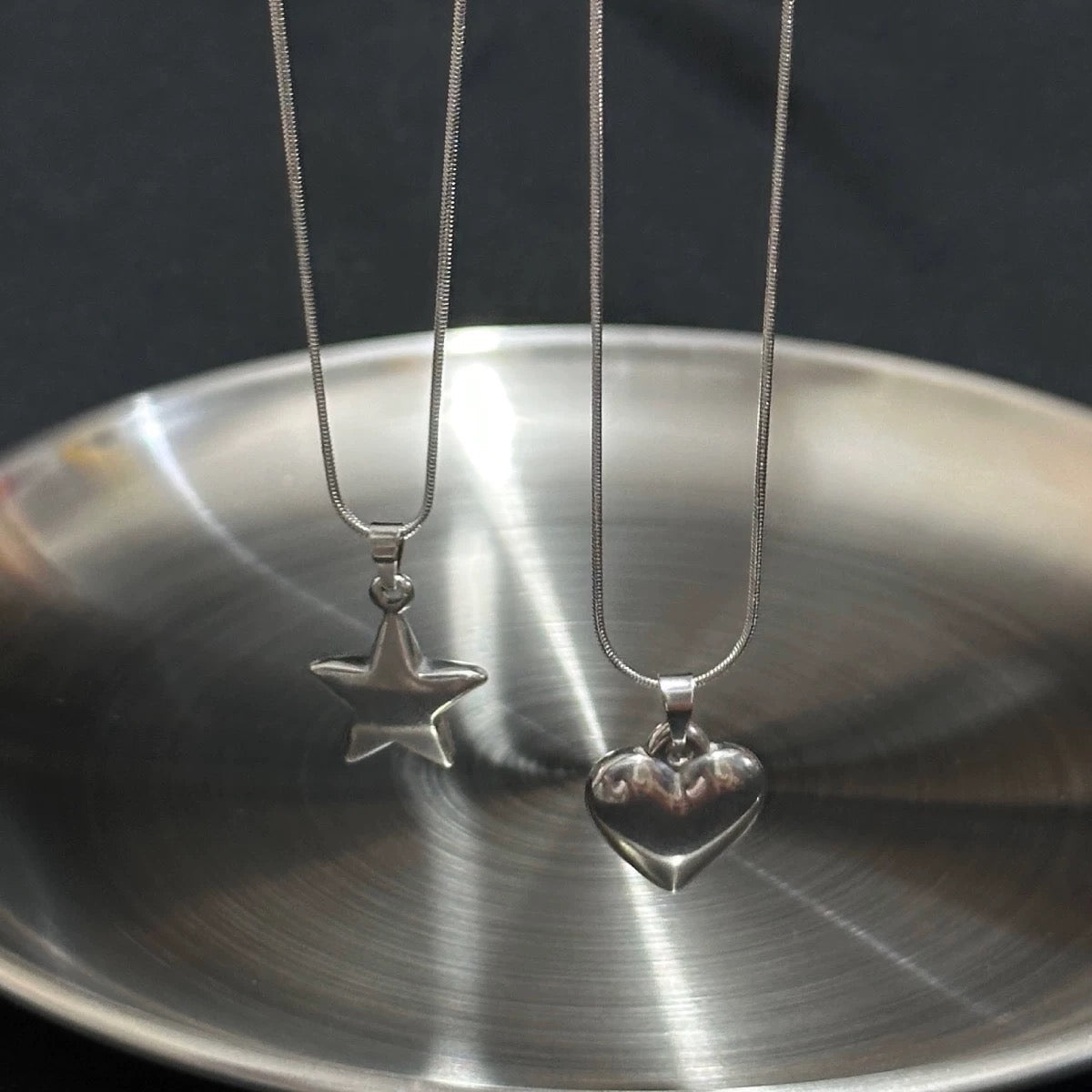 Silver Heart Dainty Necklace