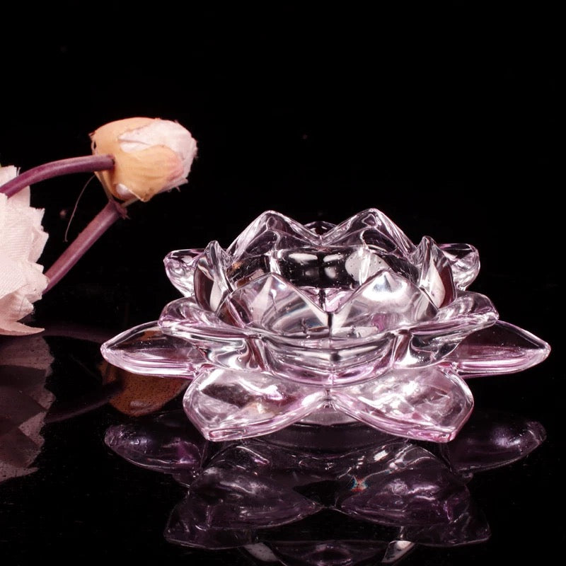 Glass Crystal Blossom Ring Holder