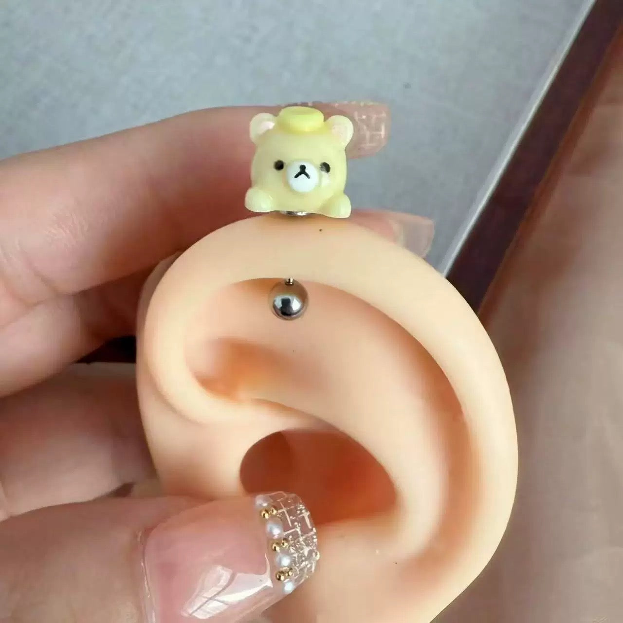 Rilakkuma Vertical Helix Earrings