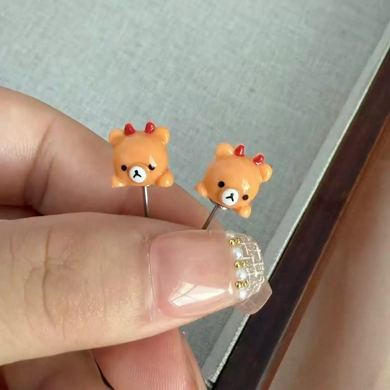 Rilakkuma Vertical Helix Earrings