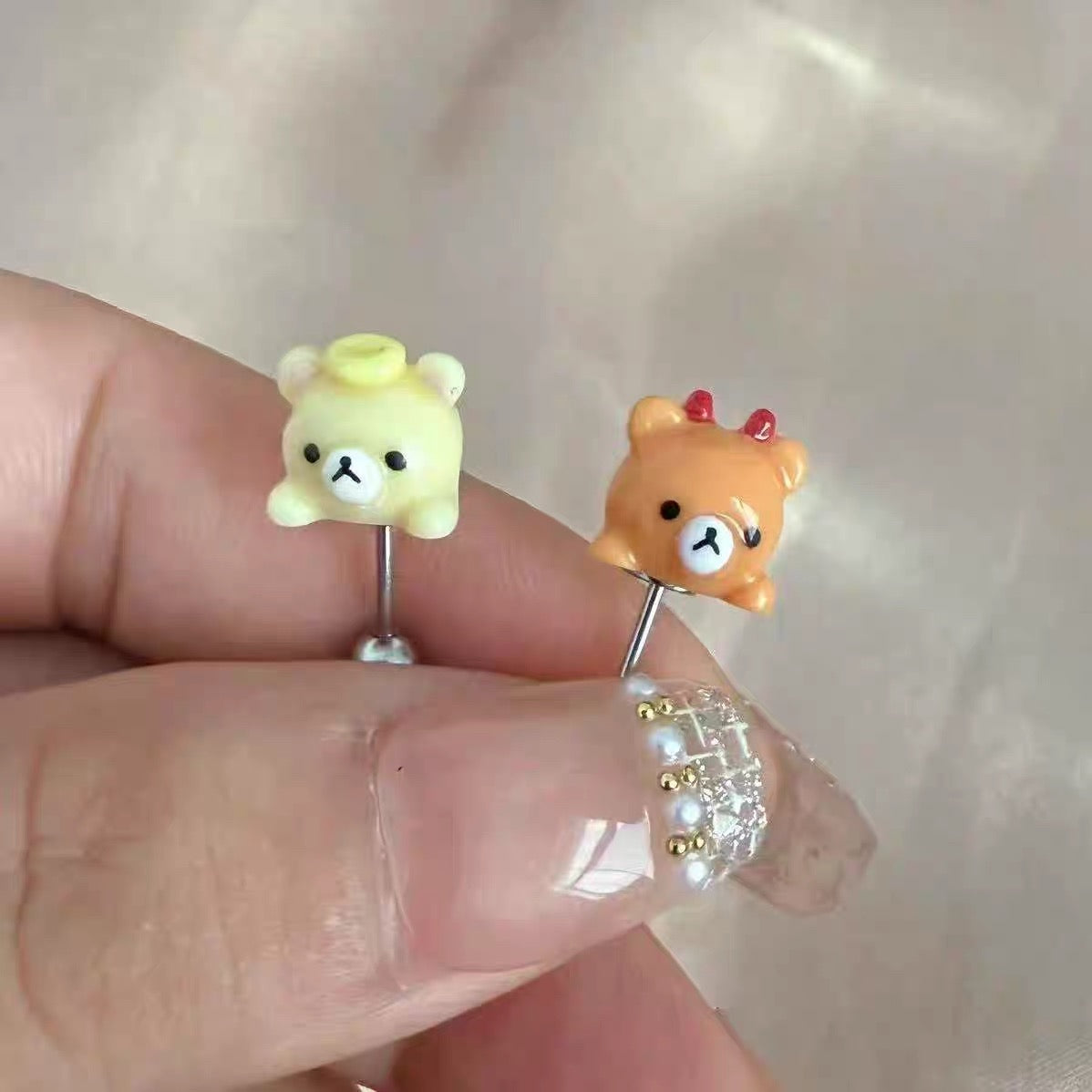 Korilakkuma Vertical Helix Earrings