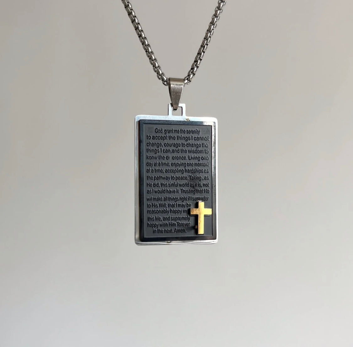 Two-Tone Faith Necklace
