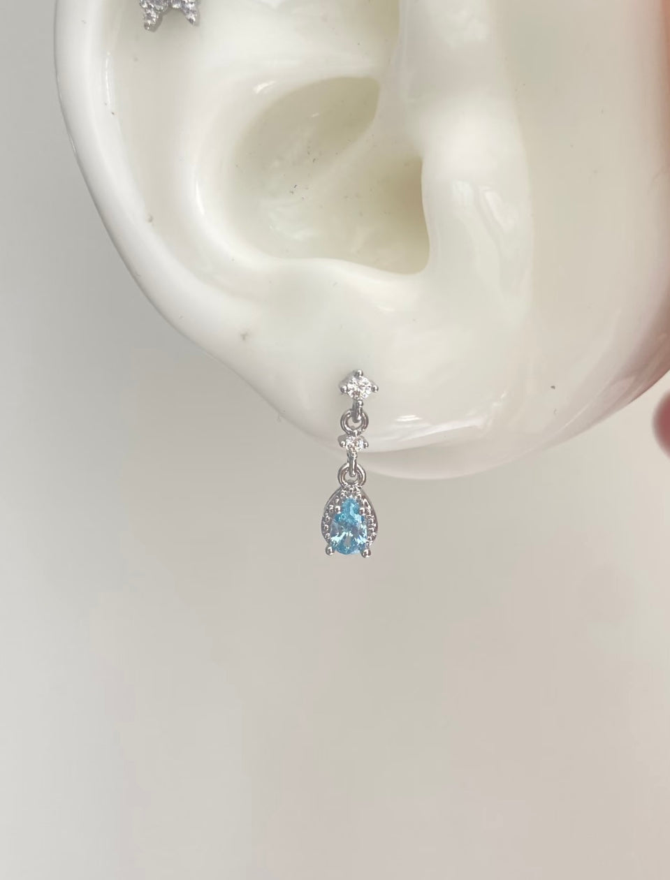 Azure Butterfly Dangle Earring.