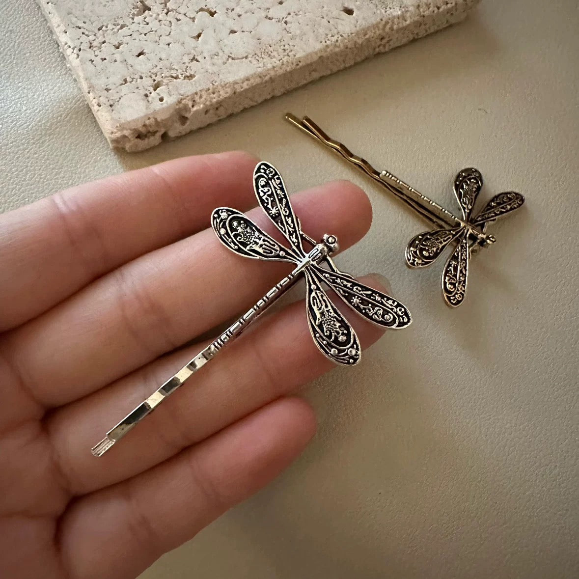 Twilight Dragonfly Hair Clips