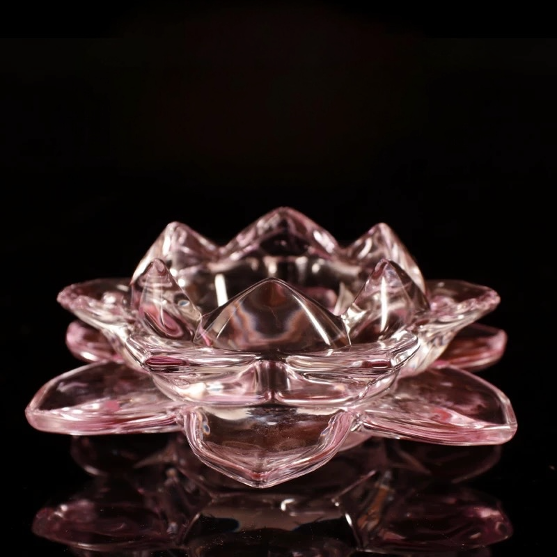 Glass Crystal Blossom Ring Holder