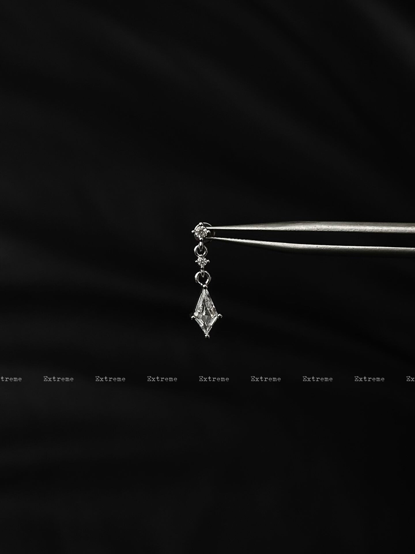 Crystal Dagger Titanium Cartilage Stud Earring