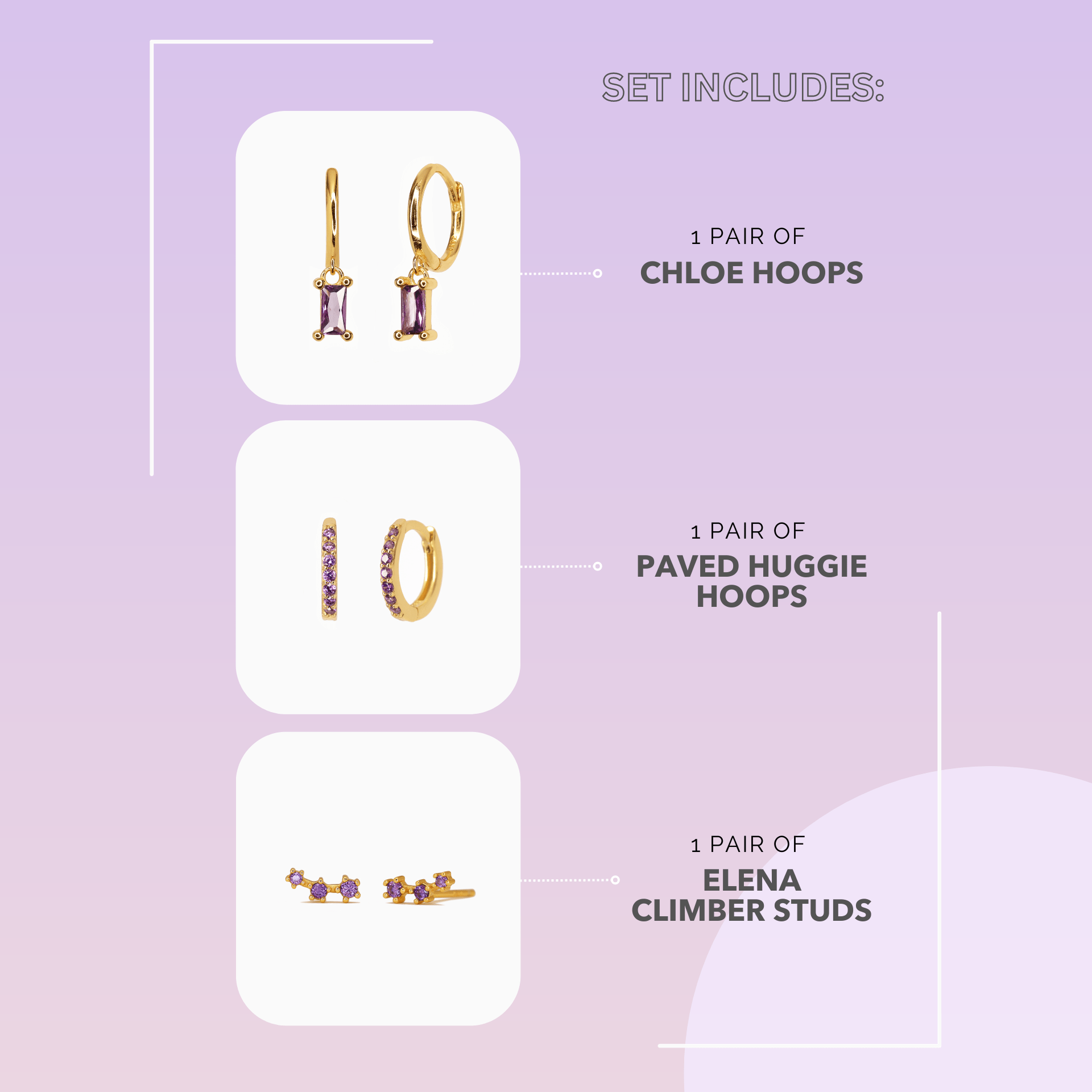 CHLOE Amethyst Set
