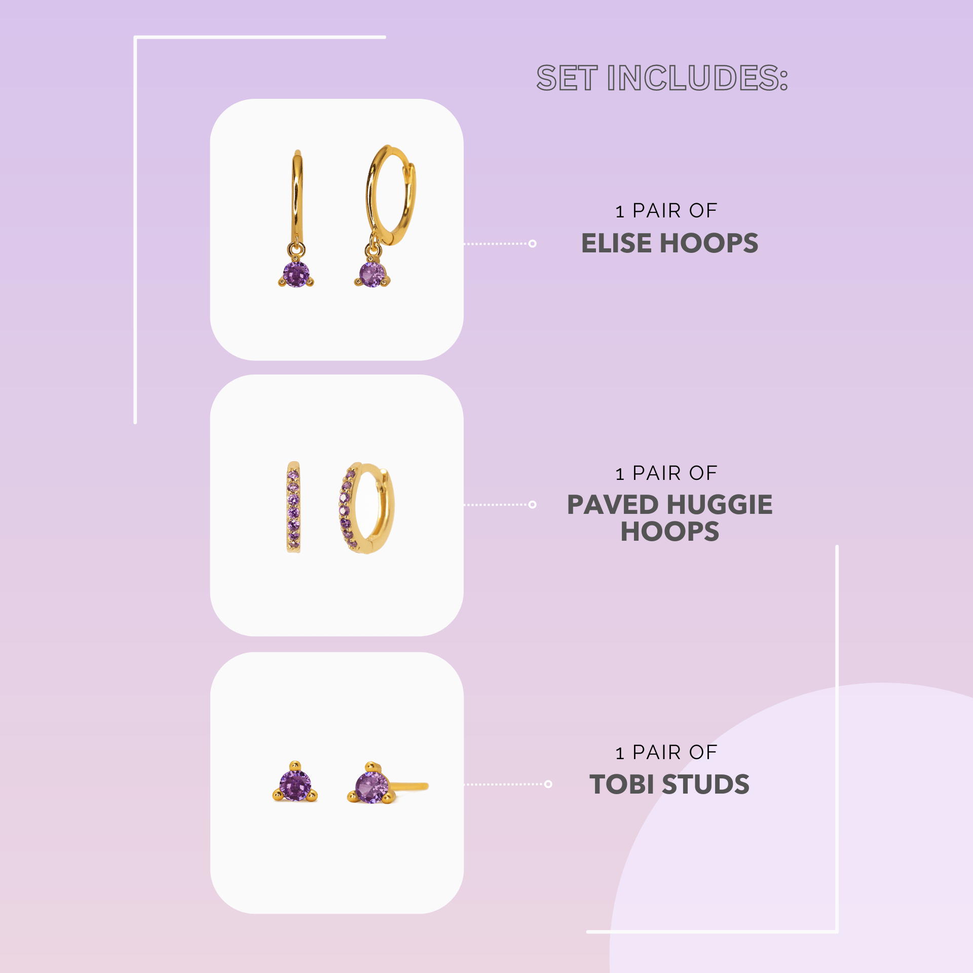 ELISE Amethyst Set