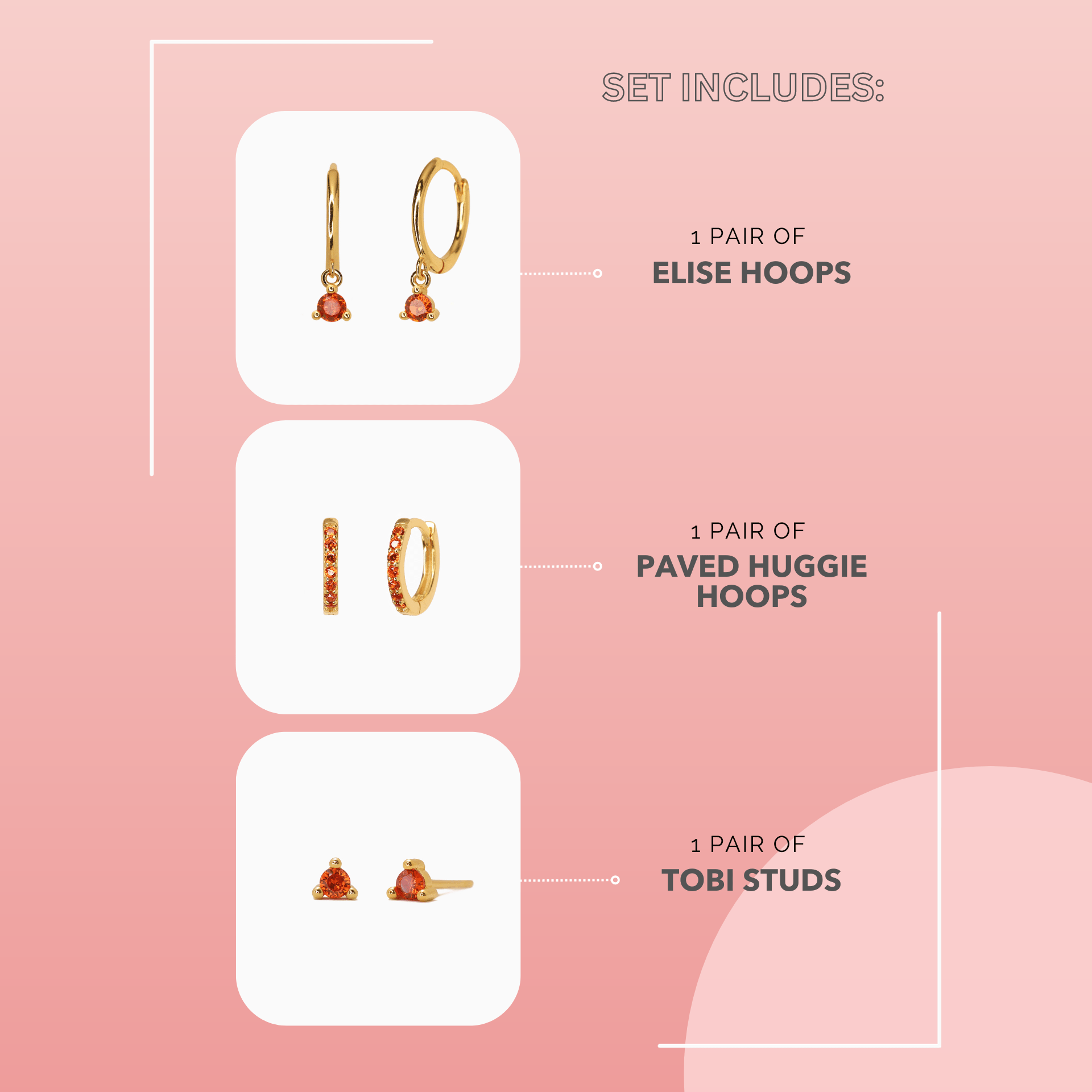 ELISE Garnet Set