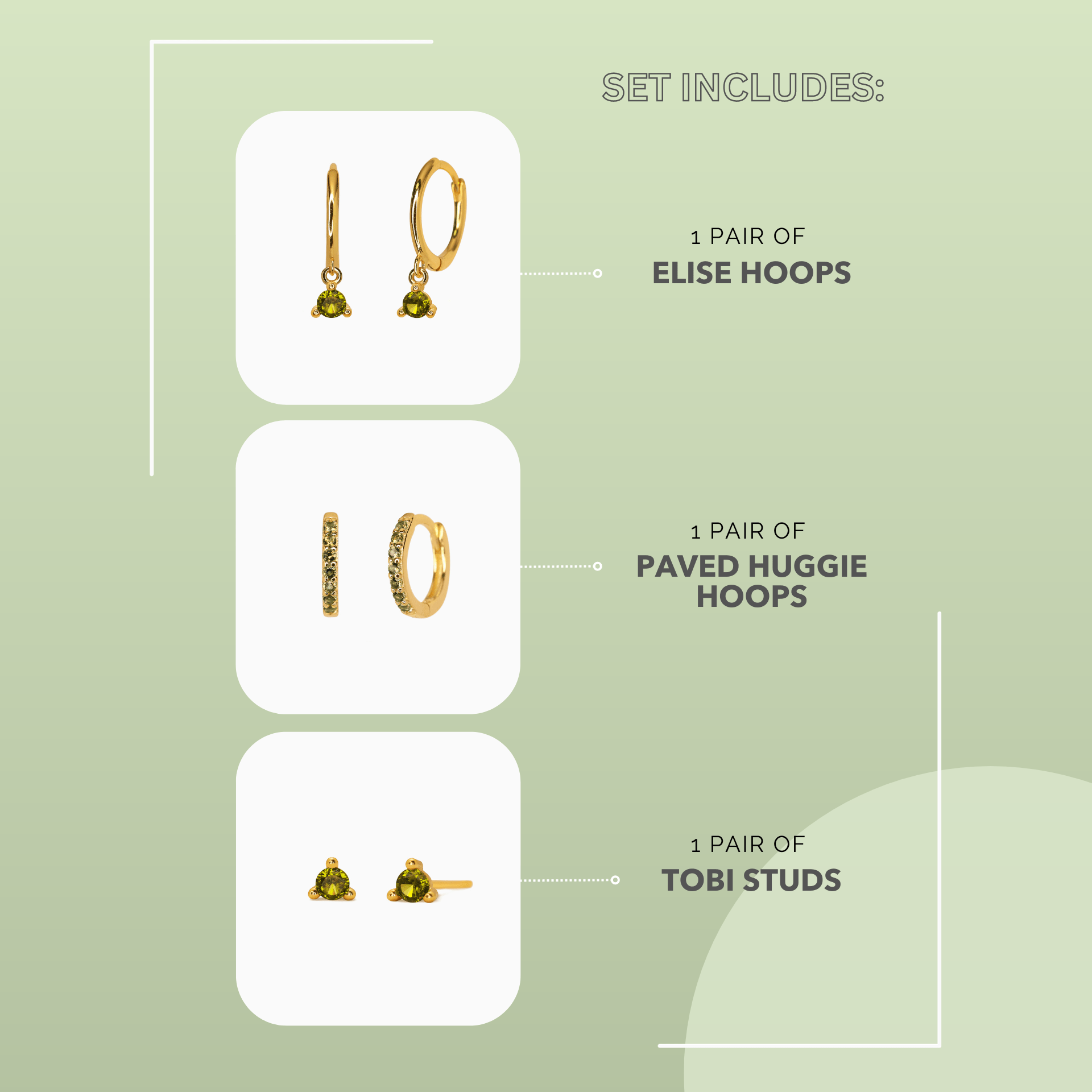 ELISE Peridot Set