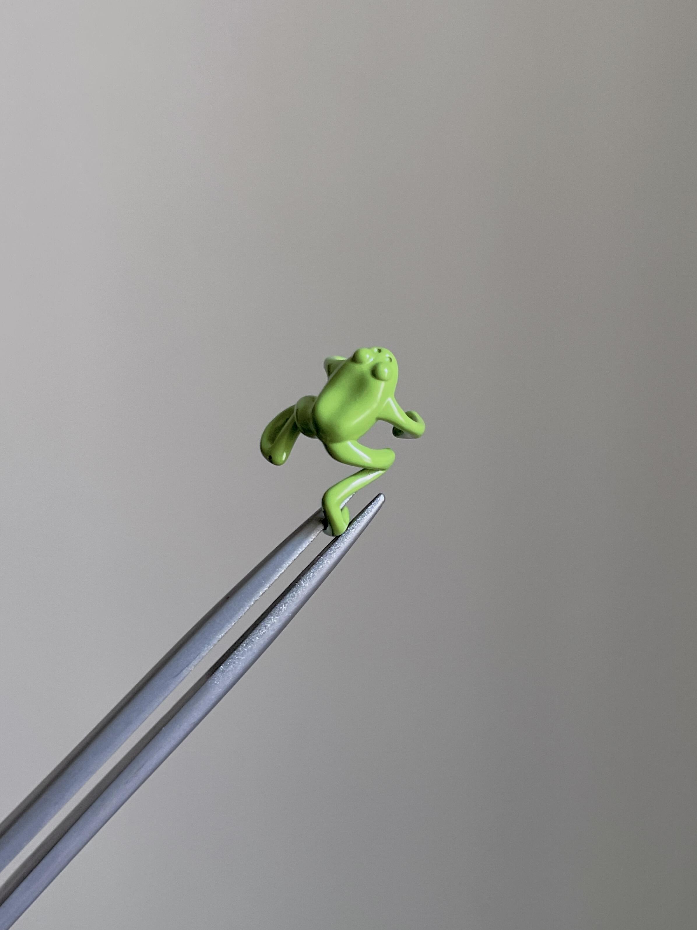 Green Frog Cuff Earrings