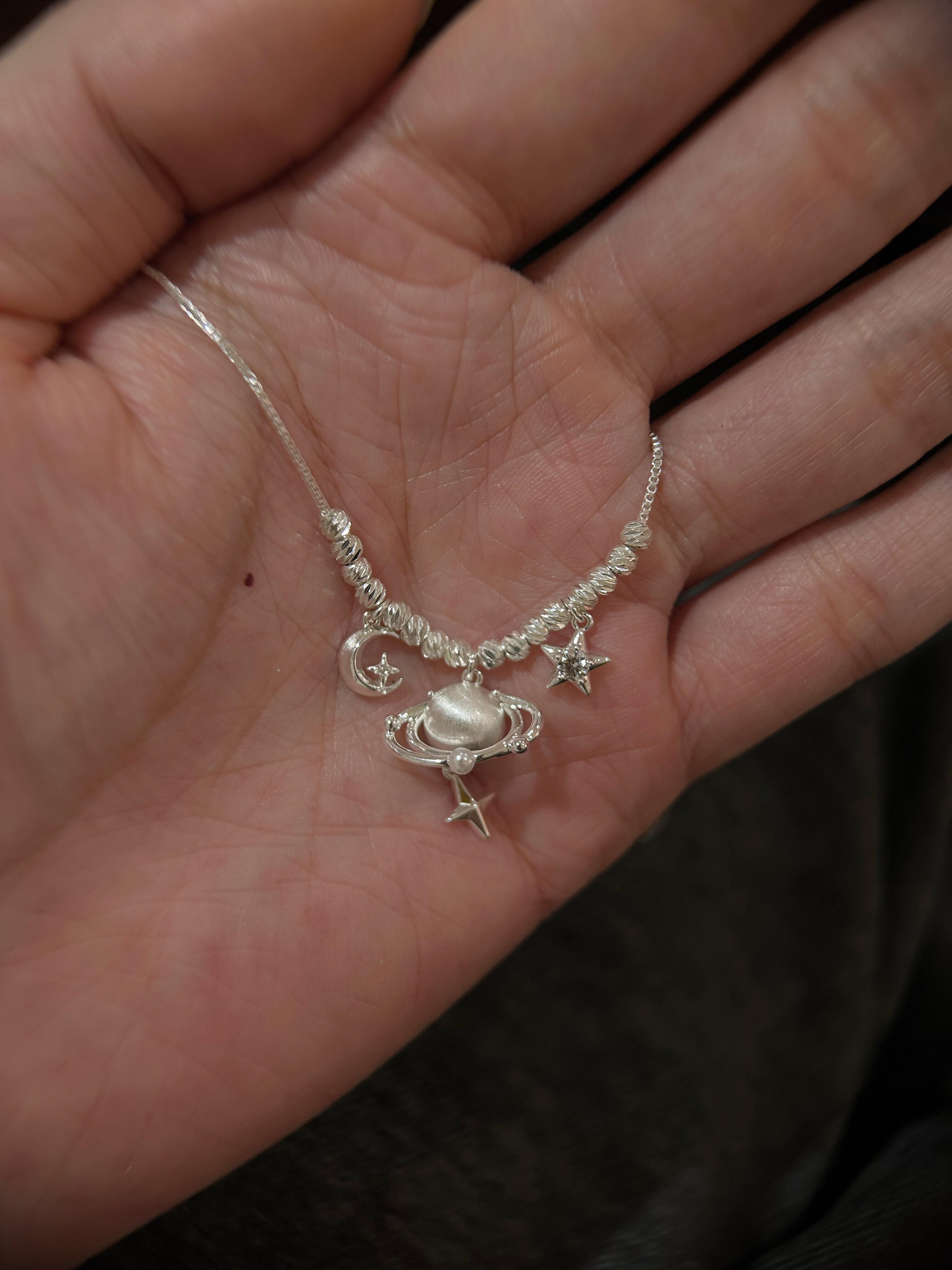 Celestial Saturn Necklace.