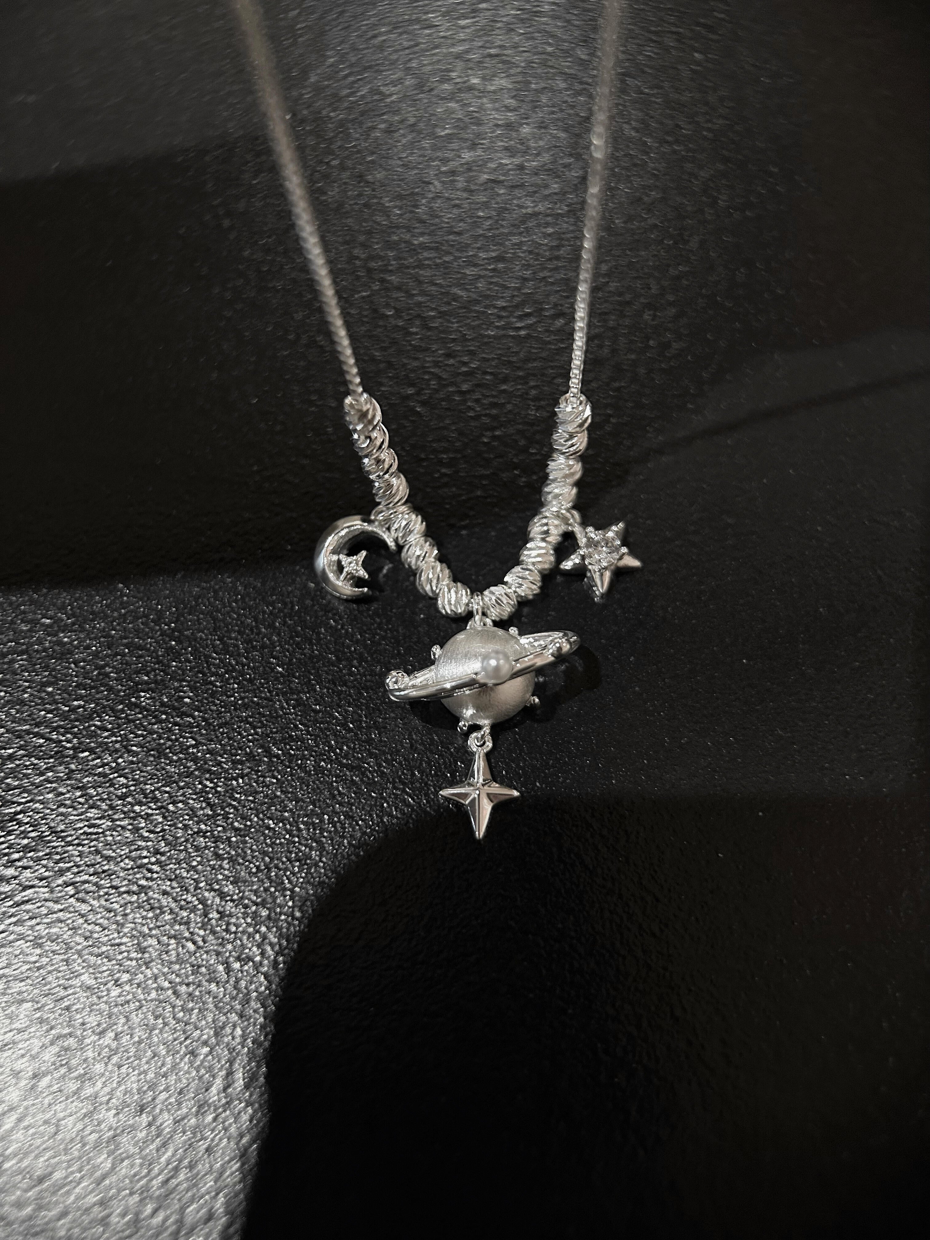 Celestial Saturn Necklace.