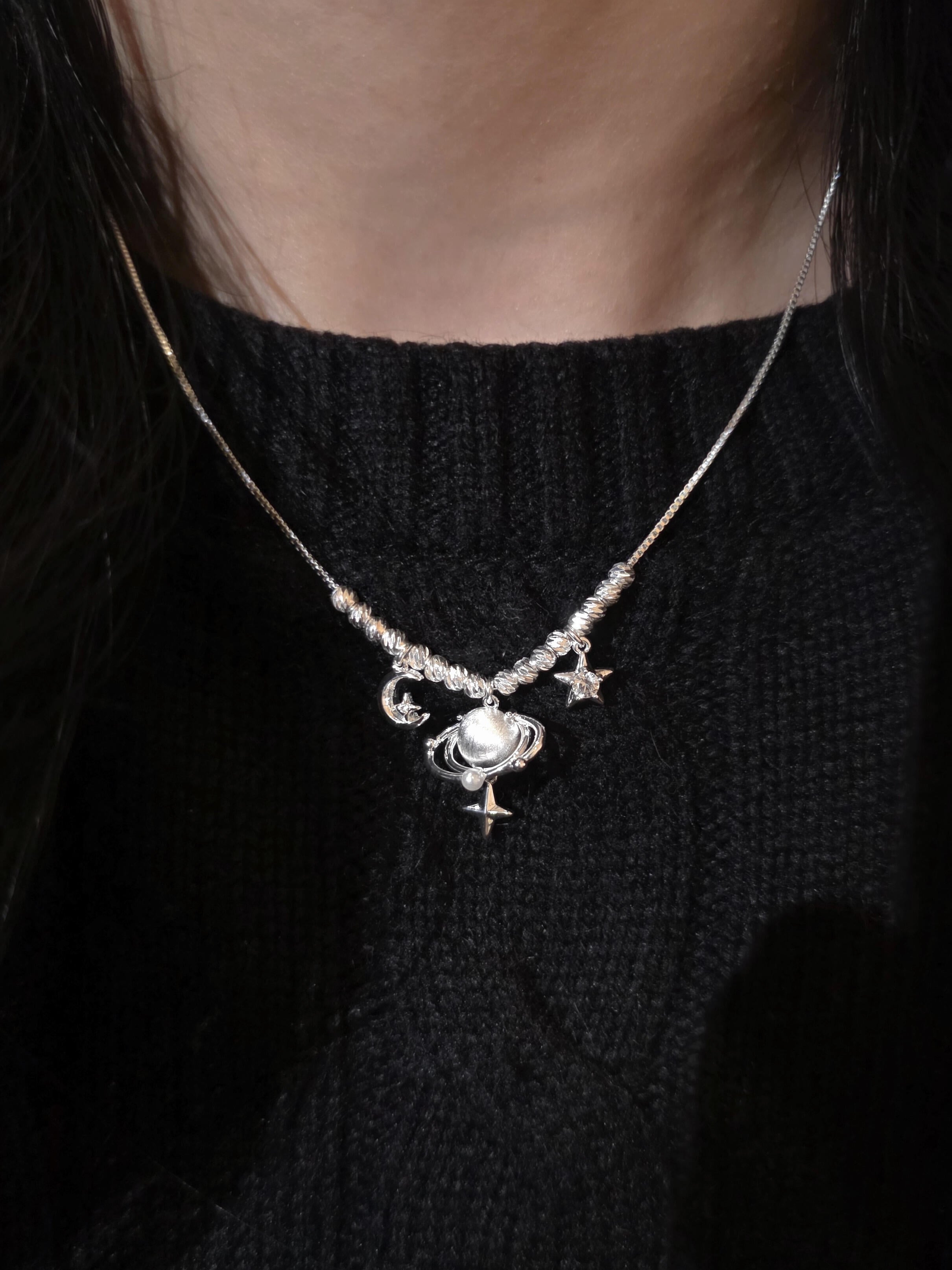 Celestial Saturn Necklace.