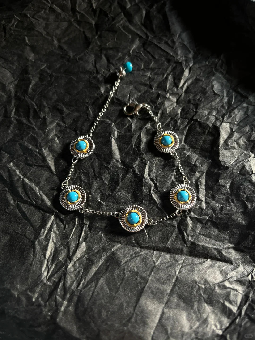 Bohemian Sunburst Turquoise Bracelet